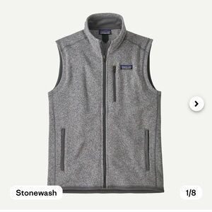 Patagonia Heather Gray Zip-Up Vest